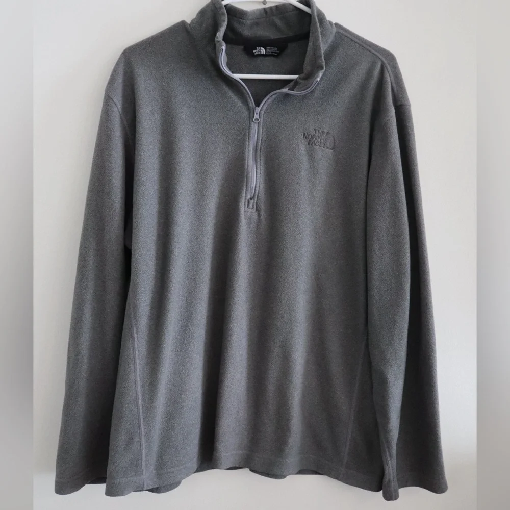 The North Face Gray Zip Up Sweater